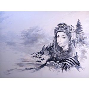 L’espoir </br><span class="dimension">Dimensions 134X153 cm <br> <a href="https://green-snake-824980.hostingersite.com/product-category/artists/soufiane-assebane/"><u>ASSEBANE Soufiane</u></a></span>