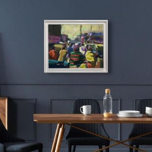 La foule <br><span class="dimension">Dimensions 64X78 cm </br> <a href="https://green-snake-824980.hostingersite.com/product-category/artists/mustapha-belyasmine"><u>BELYASMINE Mustapha</u></a></span>