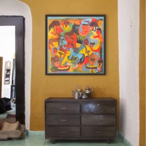 ASMAH COMPOSITION 02</br><span class="dimension">Dimensions 110 x 110 cm <br> <a href="https://green-snake-824980.hostingersite.com/product-category/artists/asmah-mustapha/"><u>ASMAH Mustapha</u></a></span>