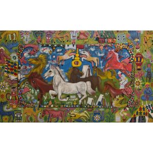 TABAL COMPOSITION N 02 </br><span class="dimension">Dimensions 122 x 200 cm <br> <a href="https://green-snake-824980.hostingersite.com/product-category/artists/tabal-mohamed/"><u>TABAL Mohamed</u></a></span>