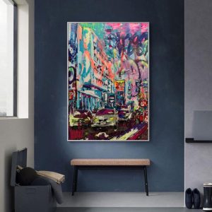 Rabat <br><span class="dimension">Dimensions 136X90cm</br> <a href="https://green-snake-824980.hostingersite.com/product-category/artists/cheaib-barki/"><u>BARKI Cheaib</u></a></span></u></a></span>