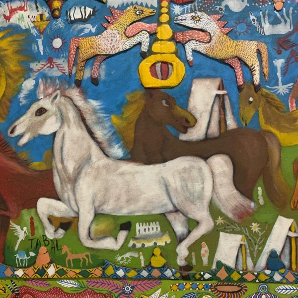 TABAL COMPOSITION N 02 </br><span class="dimension">Dimensions 122 x 200 cm <br> <a href="https://green-snake-824980.hostingersite.com/product-category/artists/tabal-mohamed/"><u>TABAL Mohamed</u></a></span> - Image 3