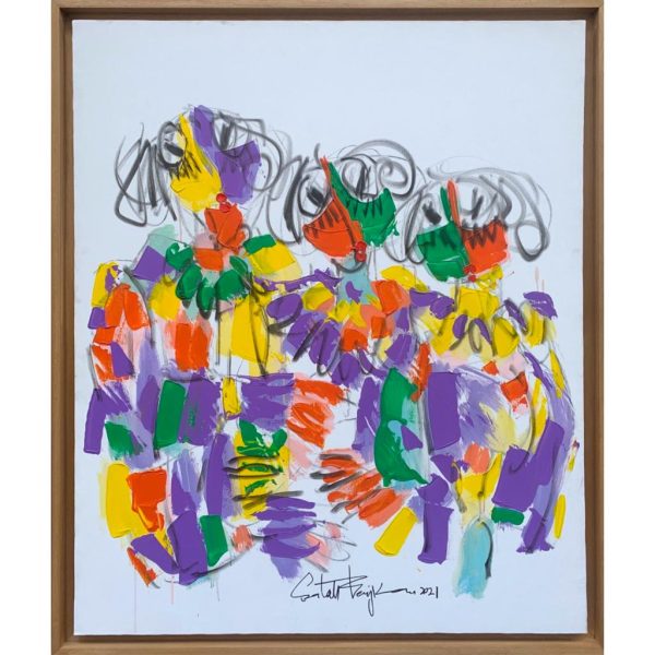 Trio (Série) </br><span class="dimension">Dimensions 107 x 92 cm <br> <a href="https://green-snake-824980.hostingersite.com/product-category/artists/benjkan-salah"><u>BENJKAN Salah</u></a></span> – Image 3