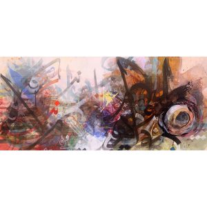 HRO Composition N 03 <br><span class="dimension">Dimensions 88 x 187 cm</br> <a href="https://green-snake-824980.hostingersite.com/product-category/artists/hraoui-abdelfattah/"><u>HRAOUI Abdelfattah</u></a></span></u></a></span>