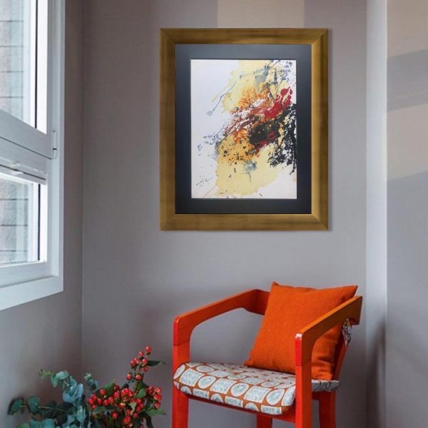 MOA Composition N 04 </br><span class="dimension">Dimensions 91 x 76 cm <br> <a href="https://green-snake-824980.hostingersite.com/product-category/artistes/moa-bennani-mohamed/"><u>MOA BENNANI Mohamed </u></a></span> - Image 2