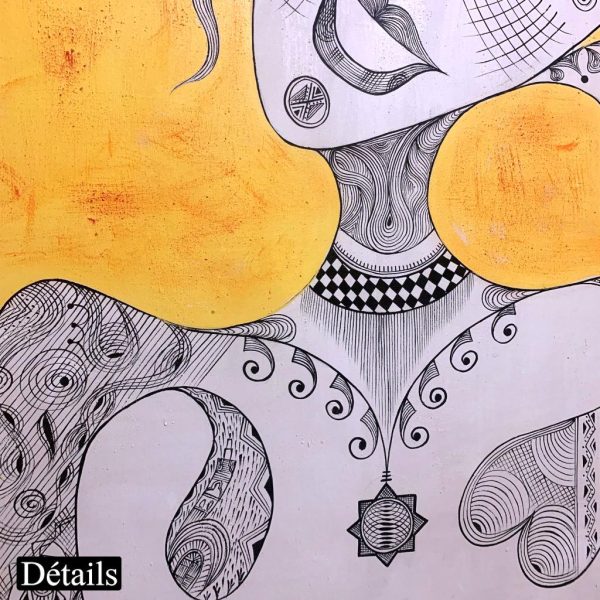 La dame </br><span class="dimension">Dimensions 184 X 134 cm <br> <a href="https://green-snake-824980.hostingersite.com/product-category/artists/lamima-youssef"><u>LAMIMA Youssef</u></a></span> - Image 4