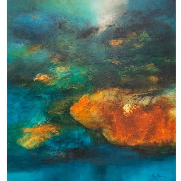 KIM Composition N 01 </br><span class="dimension">Dimensions 158 X 148 cm <br> <a href="https://green-snake-824980.hostingersite.com/product-category/artistes/bennani-kim/"><u>BENNANI Kim</u></a></span>