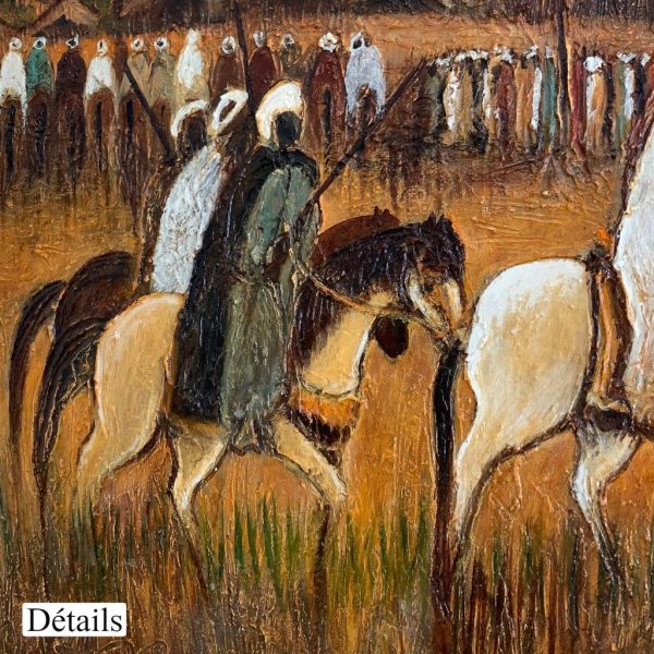 Cavalerie de Sbai <br><span class="dimension">Dimensions 110 x 140 cm</br> <a href="https://green-snake-824980.hostingersite.com/product-category/artists/sbai-mostafa/"><u>SBAI Mostafa</u></a></span> – Image 5