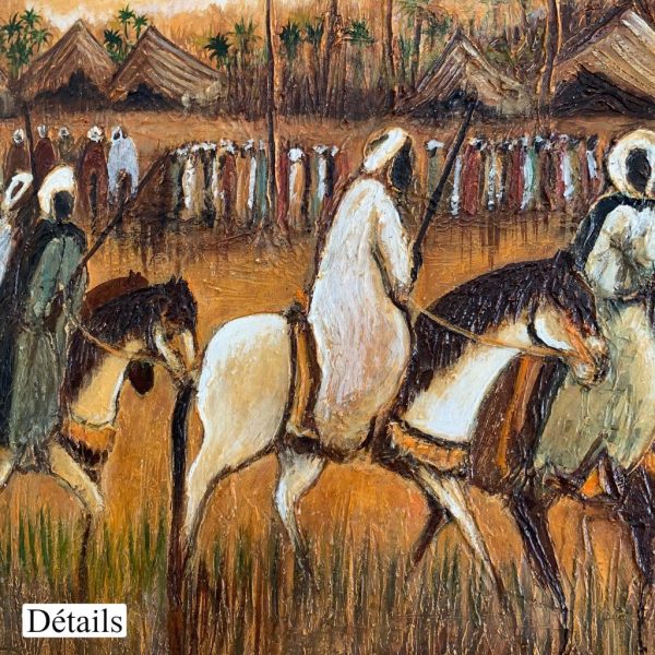 Cavalerie de Sbai <br><span class="dimension">Dimensions 110 x 140 cm</br> <a href="https://green-snake-824980.hostingersite.com/product-category/artists/sbai-mostafa/"><u>SBAI Mostafa</u></a></span> – Image 6