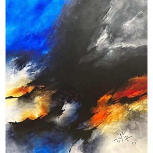 MOA Composition N 05 </br><span class="dimension">Dimensions 125 x 115 cm <br> <a href="https://green-snake-824980.hostingersite.com/product-category/artistes/moa-bennani-mohamed/"><u>MOA BENNANI Mohamed </u></a></span>