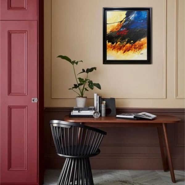 MOA Composition N 06 </br><span class="dimension">Dimensions 69 x 58 cm <br> <a href="https://green-snake-824980.hostingersite.com/product-category/artistes/moa-bennani-mohamed/"><u>MOA BENNANI Mohamed </u></a></span> – Image 2