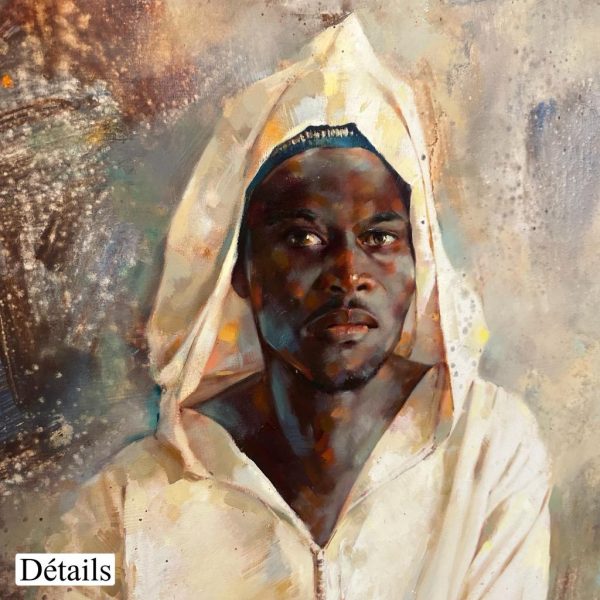 Noble ispiritu de Africa <br><span class="dimension">Dimensions 90 x 108 cm</br> <a href="https://green-snake-824980.hostingersite.com/product-category/artists/rachid-hanbali/"><u>Rachid Hanbali</u></a></span></u></a></span> - Image 3