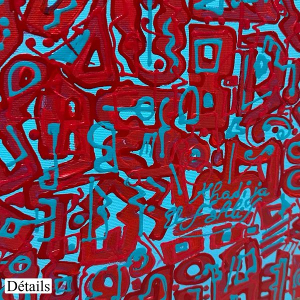 EFK Composition N19 <br><span class="dimension">Dimensions 100 x 70 cm</br> <a href="https://green-snake-824980.hostingersite.com/product-category/artists/el-fahli-khadija/"><u>EL FAHLI Khadija</u></a></span></u></a></span> – Image 4