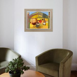 Scène N 02 Ait Youssef <br><span class="dimension">Dimensions 60X75 cm </br> <a href="https://green-snake-824980.hostingersite.com/product-category/artists/ait-youssef-said/"><u>AIT YOUSSEF Said</u></a></span>