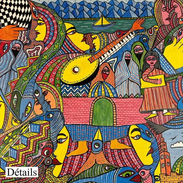 Tahdaini composition N 04 <br><span class="dimension">Dimensions 103X153 cm </br> <a href="https://green-snake-824980.hostingersite.com/product-category/artists/mohamed-tahdaini/"><u>TAHDAINI Mohamed</u></a></span> – Image 4