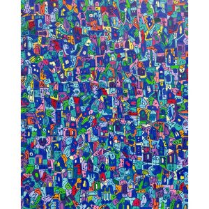 EFK Composition N 22<br><span class="dimension">Dimensions 100 x 80 cm</br> <a href="https://green-snake-824980.hostingersite.com/product-category/artists/el-fahli-khadija/"><u>EL FAHLI Khadija</u></a></span></u></a></span>