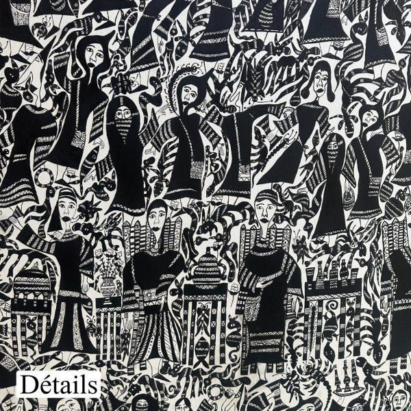 Rituel des ombres</br><span class="dimension">Dimensions 100 X 160 cm <br> <a href="https://green-snake-824980.hostingersite.com/product-category/artists/el-gaouzi-abid/"><u>EL GAOUZI Abid</u></a></span> – Image 3