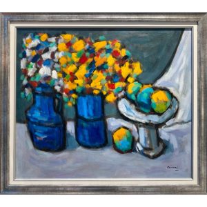 Khiari composition N 09<br><span class="dimension">Dimensions 94 x 84 cm</br> <a href="https://green-snake-824980.hostingersite.com/product-category/artists/khiari-mohamed/"><u>KHIARI Mohamed</u></a></span></u></a></span>