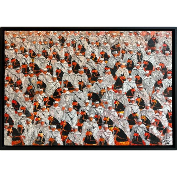 Danse de la victoire N 04</br><span class="dimension">Dimensions 86 x 126 cm <br> <a href="https://green-snake-824980.hostingersite.com/product-category/artists/hocin-ait-amghar/"><u>AIT AMGHAR Hocin </u></a></span> - Image 5