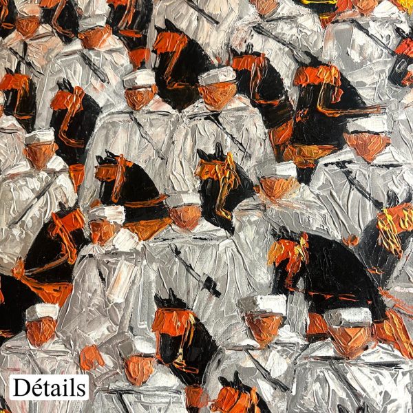 Danse de la victoire N 04</br><span class="dimension">Dimensions 86 x 126 cm <br> <a href="https://green-snake-824980.hostingersite.com/product-category/artists/hocin-ait-amghar/"><u>AIT AMGHAR Hocin </u></a></span> - Image 3