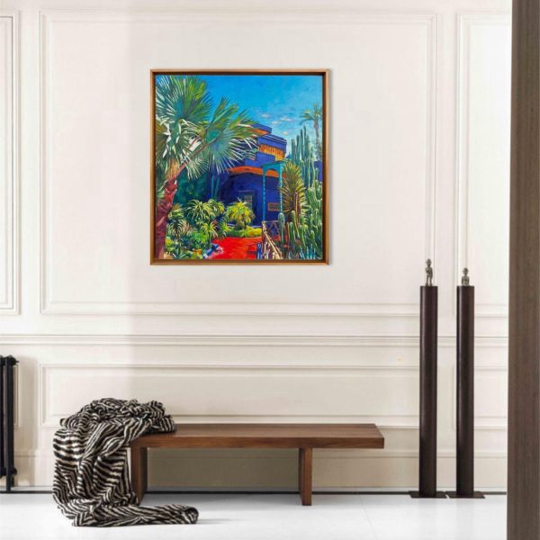 Série Vue Majorelle N15<br><span class="dimension">Dimensions 106 x 96 cm</br><a href="https://green-snake-824980.hostingersite.com/product-category/artists/darif-idriss/"><u>DARIF Idriss</u></a></span></u></a></span> – Image 2