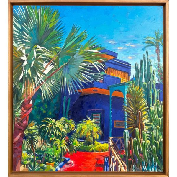 Série Vue Majorelle N15<br><span class="dimension">Dimensions 106 x 96 cm</br><a href="https://green-snake-824980.hostingersite.com/product-category/artists/darif-idriss/"><u>DARIF Idriss</u></a></span></u></a></span> – Image 3