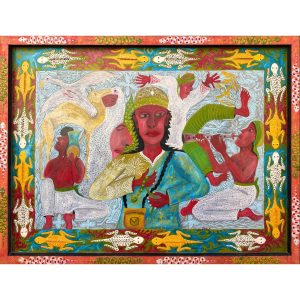 Les musiciens<br><span class="dimension">Dimensions 97 X 128 cm</br> <a href="https://green-snake-824980.hostingersite.com/product-category/artistes/el-atrach-abdellah/"><u>EL ATRACH Abdellah</u></a></span></u></a></span>
