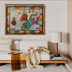 Les musiciens<br><span class="dimension">Dimensions 97 X 128 cm</br> <a href="https://green-snake-824980.hostingersite.com/product-category/artistes/el-atrach-abdellah/"><u>EL ATRACH Abdellah</u></a></span></u></a></span>