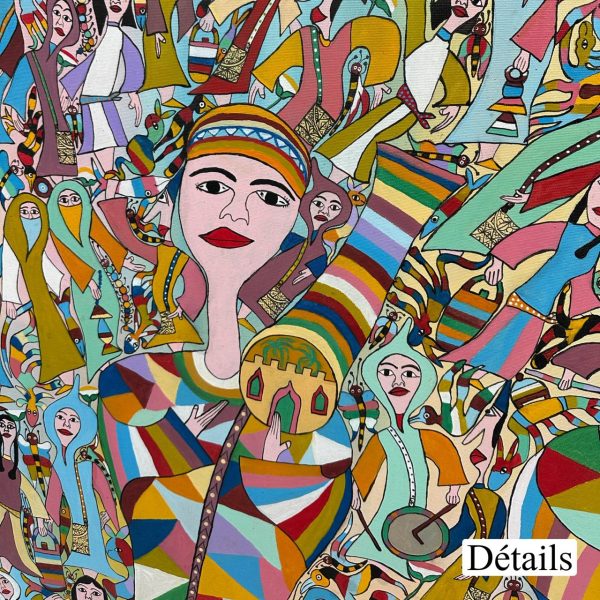 Fête des couleurs</br><span class="dimension">Dimensions 100 X 160 cm <br> <a href="https://green-snake-824980.hostingersite.com/product-category/artists/el-gaouzi-abid/"><u>EL GAOUZI Abid</u></a></span> - Image 3