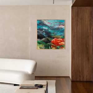 KIM Composition N 03</br><span class="dimension">Dimensions 100 X 90 cm <br> <a href="https://green-snake-824980.hostingersite.com/product-category/artistes/bennani-kim/"><u>BENNANI Kim</u></a></span>